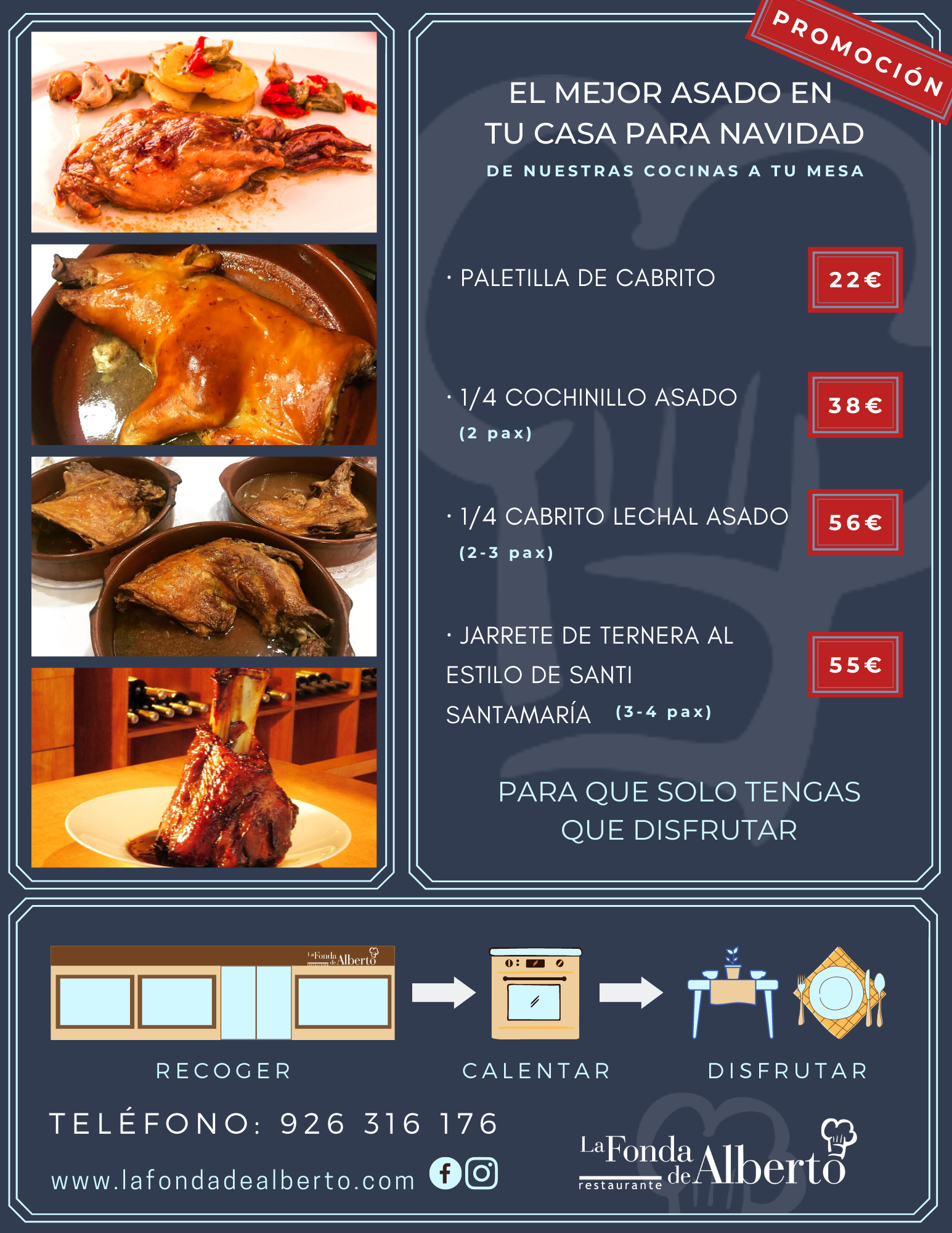 Asados para estas Navidades