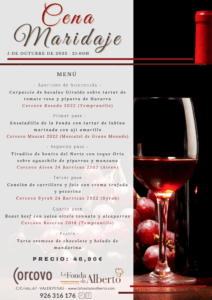 Cena Maridaje Corcovo