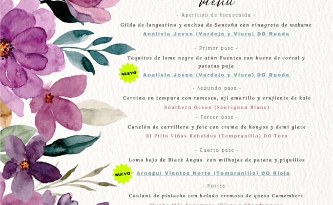 Cena Maridaje con Bodegas Félix Solís